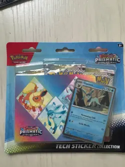 Pokemon Prismatic Evolutions Tech Sticker Collection - Glaceon New & Sealed - Image 1