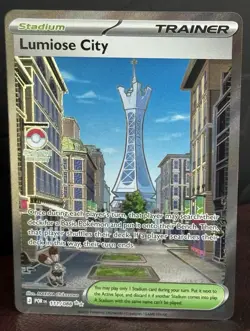 Lumiose City 111/088 Pokemon TCG Me03 Perfect Order Full Art Ultra Rare Trainer - Image 1
