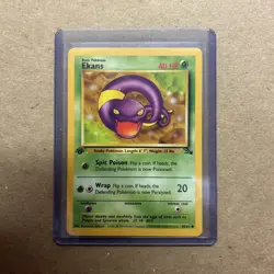 Pokemon TCG Ekans 46/62 Fossil 1999 Basic Common 1st Edition Regular Wizards - Image 1