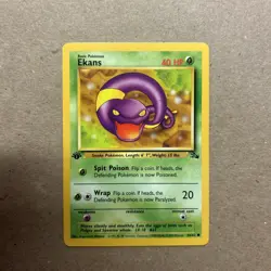 Pokemon TCG Ekans 46/62 Fossil 1999 Basic Common 1st Edition Regular Wizards - Image 2