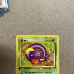Pokemon TCG Ekans 46/62 Fossil 1999 Basic Common 1st Edition Regular Wizards - Image 3