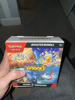 Pokemon x1 Surging Sparks Booster Bundle Box 6 Packs! INCLUDES A PIKACHU - Image 1