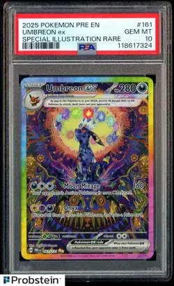 2025 Pokemon Pre En Special Illustration Rare #161 Umbreon ex PSA 10 GEM MINT - Image 1