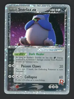 Rocket's Snorlax ex 104/109 2004 Team Rocket Returns Ultra Rare Pokemon - Image 1