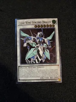 Yu-Gi-Oh! - Clear Wing Synchro Dragon 2015 CROS-EN046 Ultimate Rare 1st Edition - Image 1