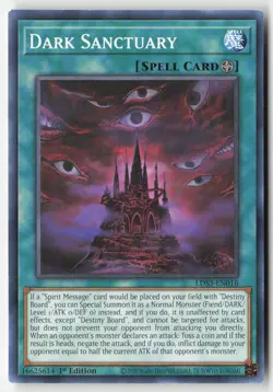 Yugioh - Dark Sanctuary LDS3-EN016 1st Edition - Legendary Duelists: Season 3 - Image 1