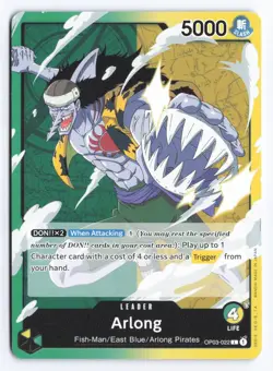 One Piece TCG - Arlong (OP03-022) Leader - Pillars of Strength - English - Image 1