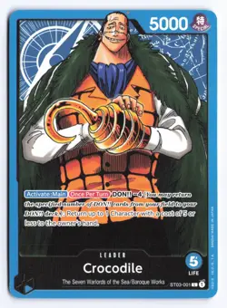 One Piece TCG - Crocodile (ST03-001) Leader - Starter Deck 03 - English - Image 1
