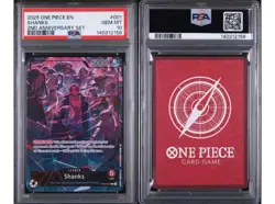 2025 One Piece 2nd Anniversary Shanks Luffy Buggy Teach PSA 10 Sequential Set(4) - Image 3
