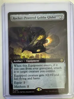 Rocket-Powered Goblin Glider #0281 Extended Art Non-Foil Spider-Man MTG NM ENG - Image 1