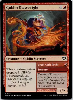 Goblin Glasswright Foil C Secrets of Strixhaven 117 NM - Image 1