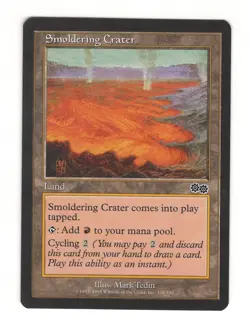 MtG - Smoldering Crater - Urza's Saga - x1 card - Near Mint - Image 1