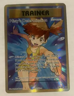 Misty's Determination 108/108 XY Evolutions Ultra Rare Full Art Holo Mint - Image 1