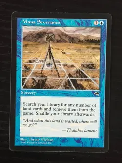 MTG Magic the Gathering Tempest Mana Severance - Near Mint Vintage - Image 1