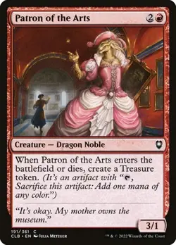 1x Patron of the Arts NM Eng MTG - Commander Legends Baldur's Gate - Image 1