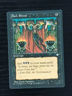 MTG Magic the Gathering Ice Age Dark Ritual - Near Mint Vintage - Image 1