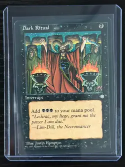 MTG Magic the Gathering Ice Age Dark Ritual - Near Mint Vintage - Image 3