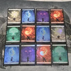 MTG Secrets Of Strixhaven: Full Art Lands Set + Foils Lot × 12 - Image 1