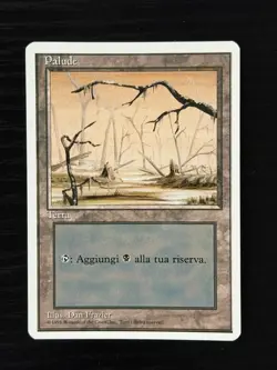 Magic MTG Italian Revised Swamp Artist Proof Near Mint - Only 50 Made! - Image 1
