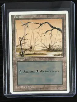 Magic MTG Italian Revised Swamp Artist Proof Near Mint - Only 50 Made! - Image 3