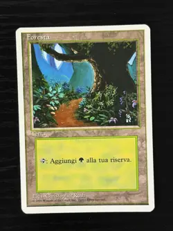 Magic MTG Italian Revised Forest Artist Proof Near Mint - Only 50 Made! - Image 1