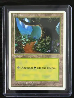 Magic MTG Italian Revised Forest Artist Proof Near Mint - Only 50 Made! - Image 3