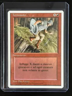 Magic MTG Italian Revised Earthquake Artist Proof - Lightly Played - See Video! - Image 4