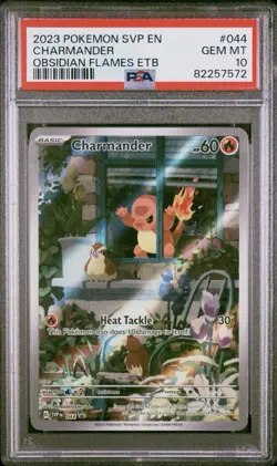Pokemon Charmander SVP EN Obsidian Flames ETB Promo #44 PSA 10 - Image 1