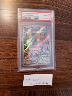Pokemon Charmander SVP EN Obsidian Flames ETB Promo #44 PSA 10 - Image 3
