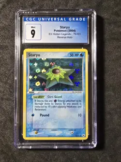 Staryu #75/101 Reverse Holo - Pokemon (2004) EX Hidden Legends CGC 9 Mint!💎 - Image 1