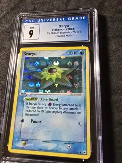 Staryu #75/101 Reverse Holo - Pokemon (2004) EX Hidden Legends CGC 9 Mint!💎 - Image 3