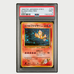 PSA 9 Pokemon Blaine's Moltres Japanese Gym 2 1999 - Image 1