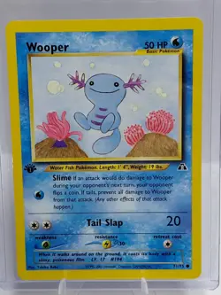 Wooper 71/75 Neo Discovery 1st edition pokemon - Image 1