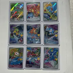 Pokemon Set of 9 - First Partner Illustration Collection Promo 30th Anniversary - Image 1