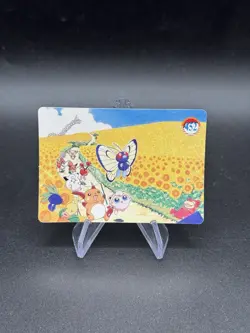 Pikachu Swims Holo Pokemon Vintage Pocket Monsters Vending Prism Sticker 458 - Image 2
