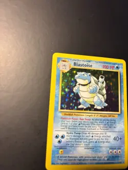 TCG Pokemon Blastoise 2/102 Base Set Holographic Rare - LP - Image 3