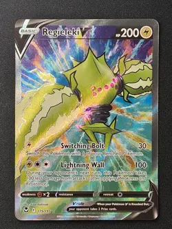 Regieleki V 175/195 Ultra Rare Silver Tempest Pokemon NM/M - Image 1