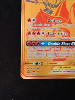 Pokemon Reshiram & Charizard GX SM247 Nm Holo Card - Image 4