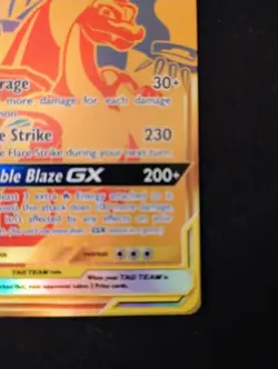 Pokemon Reshiram & Charizard GX SM247 Nm Holo Card - Image 5