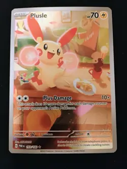 Pokemon TCG Paradox Rift Plusle #193/182 Special Illustration Rare - Image 1