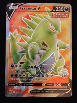 Tyranitar V 154/163 Battle Styles Full Art Ultra Rare Pokemon Card - Image 1