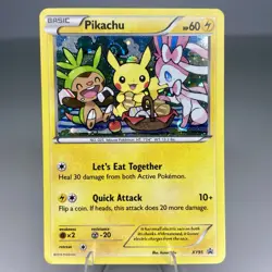 2016 Pokemon Pikachu XY95 Black Star Promos XY BREAKpoint Holo English SWIRL LP - Image 1