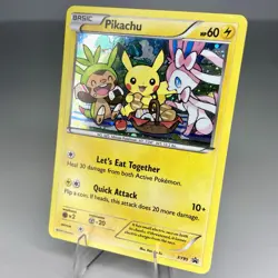 2016 Pokemon Pikachu XY95 Black Star Promos XY BREAKpoint Holo English SWIRL LP - Image 2