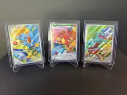 Pokemon First Partner Illustration Collection Series 1 Kanto Gen 1 Starter Set - Image 1