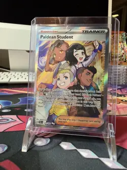 Pokemon TCG Paldean Student 231/091 SV Paldean Fates Ultra Rare Full Art Holo - Image 1