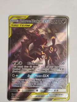 FULL ART Umbreon & Darkrai GX ULTRA RARE Tag Team SM241 Pokemon Holo Promo - LP - Image 1