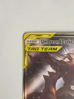 FULL ART Umbreon & Darkrai GX ULTRA RARE Tag Team SM241 Pokemon Holo Promo - LP - Image 2