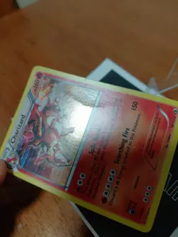 Pokemon TCG Charizard Legendary Treasures Holo Rare Card 19/113 CREASE READ - Image 4