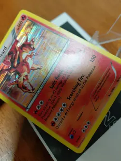 Pokemon TCG Charizard Legendary Treasures Holo Rare Card 19/113 CREASE READ - Image 5