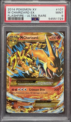 M Charizard EX 107/106 Pokemon PSA 9 MINT XY Flashfire Ultra Rare Holo - Image 1